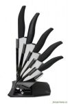 5 керамических ножей с подставкой набор